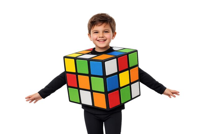 cubo-rubik Disfraz Cubo Rubik con espuma de colores