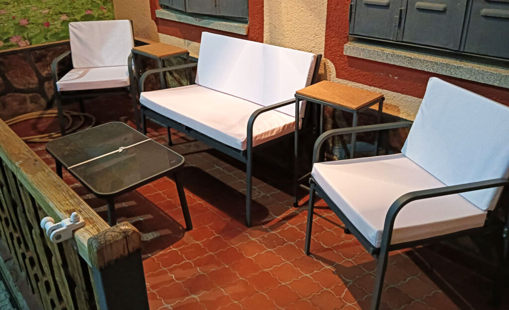 Espuma a medida para cojines de terraza o jardín